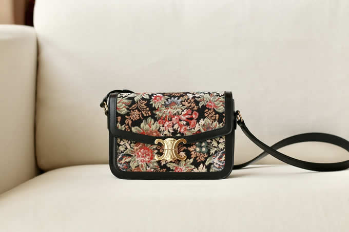 Fake Celine Embroidered Triomphe High Quality Discount Handbags Outlet